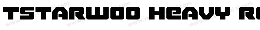 TSTARW00 Heavy Regular字体转换